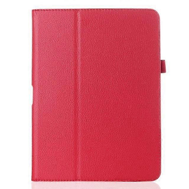 Stylish Case For Ipad 2/3/4 Red 2-fold Stand Litchi Texture Leather Export