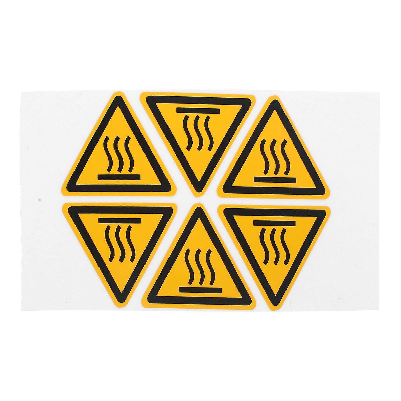 2 Sheets Do Not Touch Warning Signs High Temperature Danger Labels Hot Caution Stickers