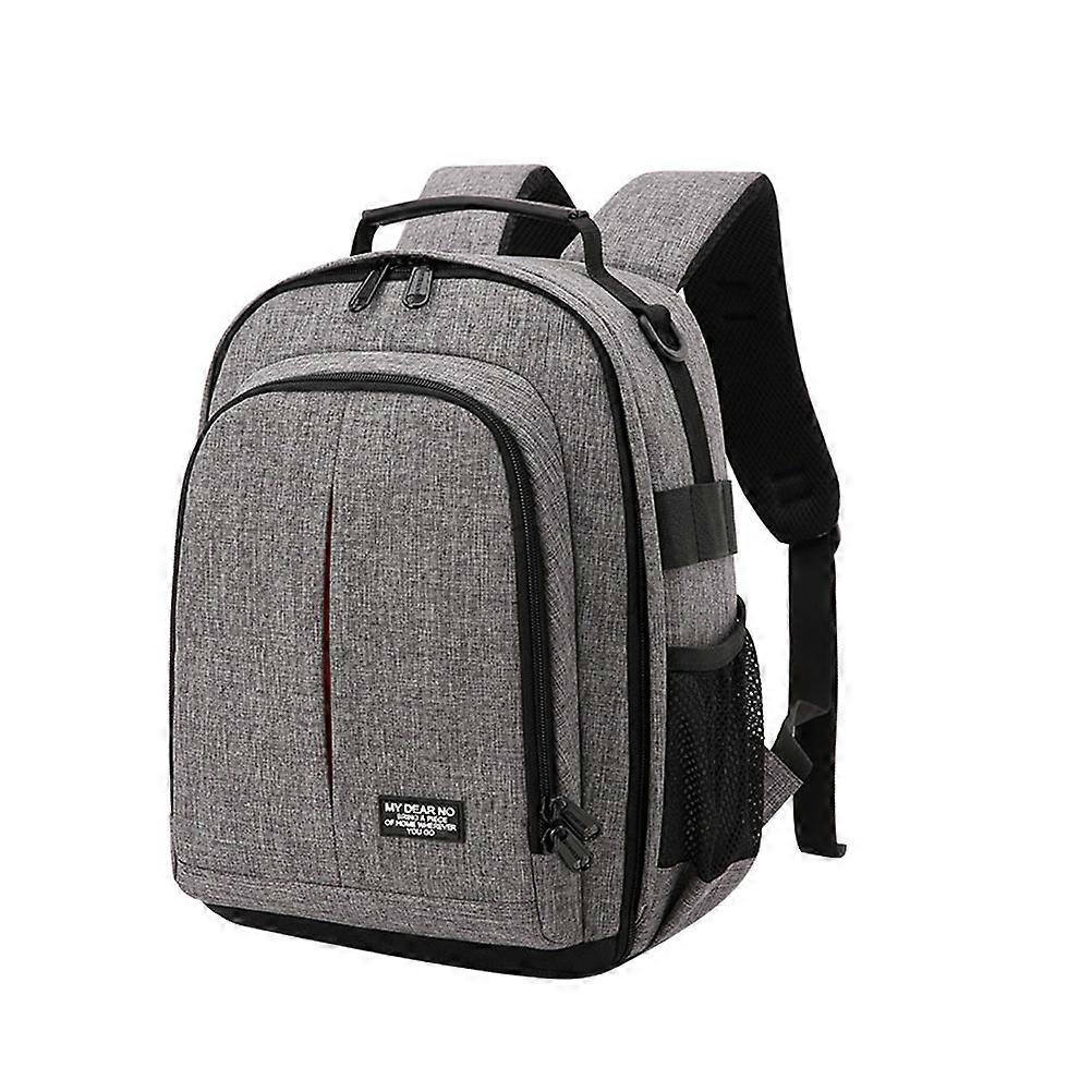 Dark Grey Camera Backpack for Outdoor Use 1Pcs Waterproof Oxford Cloth