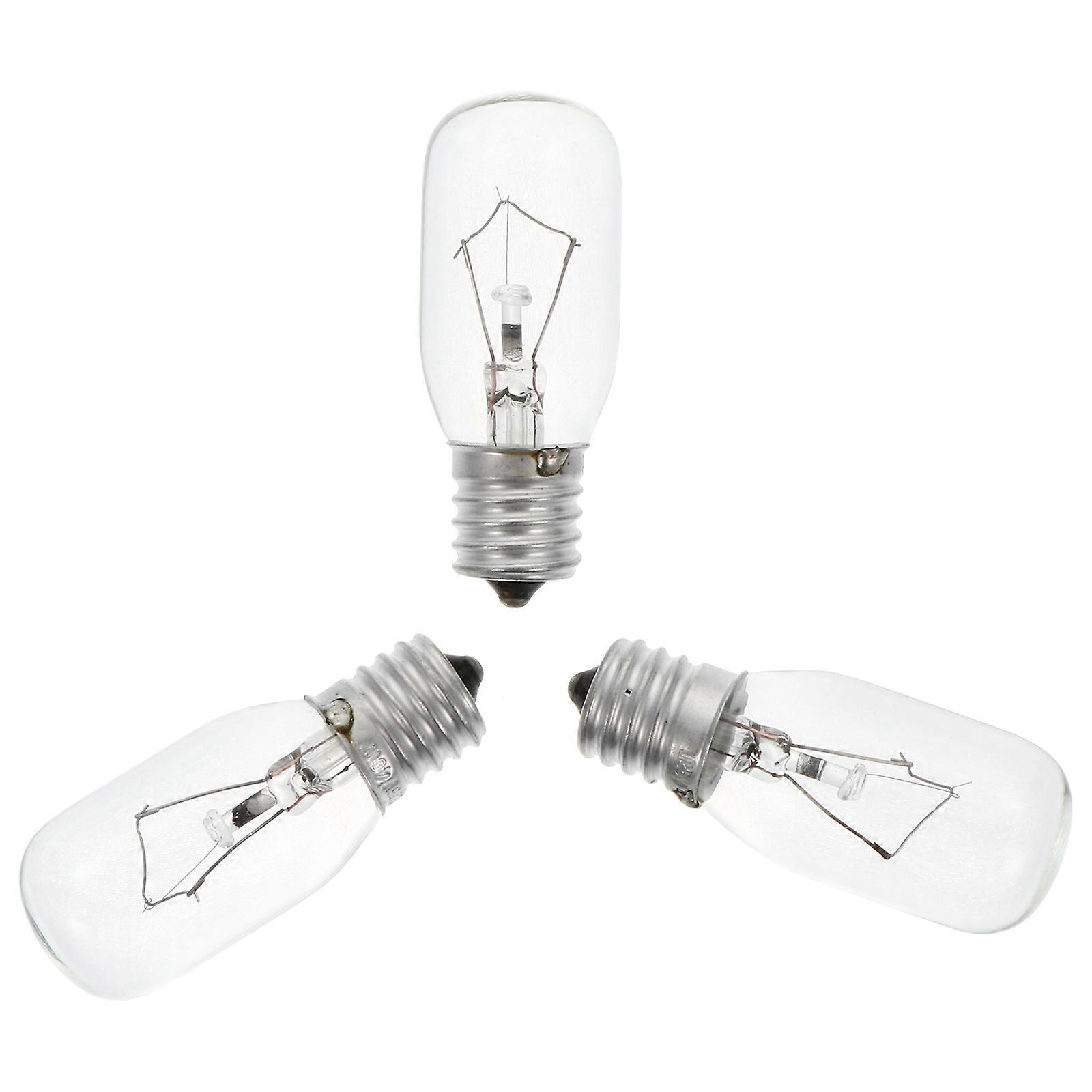 Microwave Replacement Lamp E17 Heat-Resistant Light Bulb 3Pcs Pack