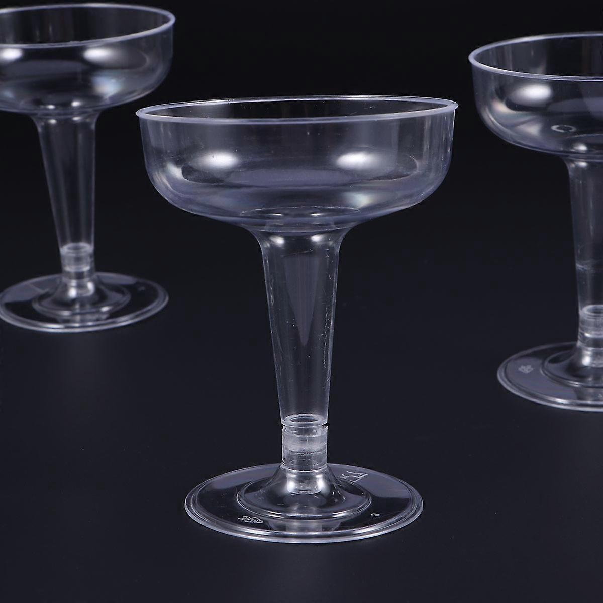 Drinking Goblet Transparent Plastic Cocktail Glass for Party Use 20Pcs