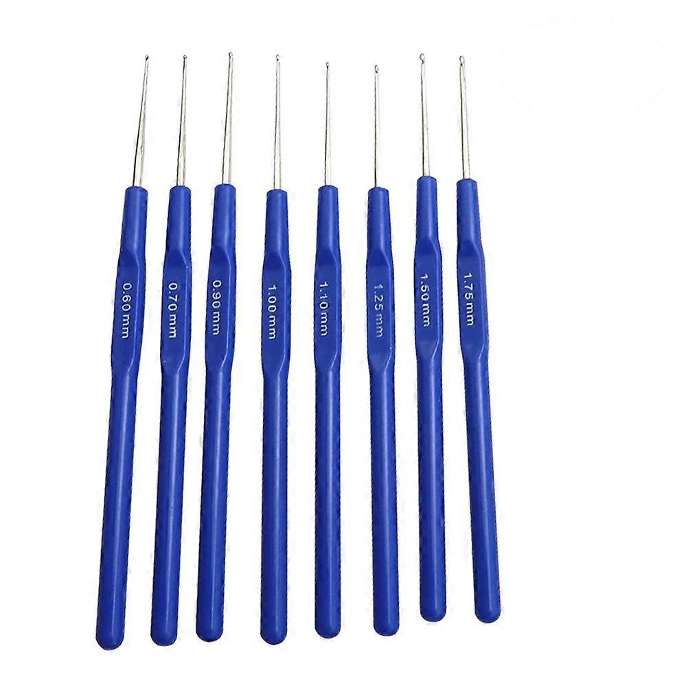 Handmade Knitting Needle Crochet Hooks for Knitting Tool 24Pcs Blue