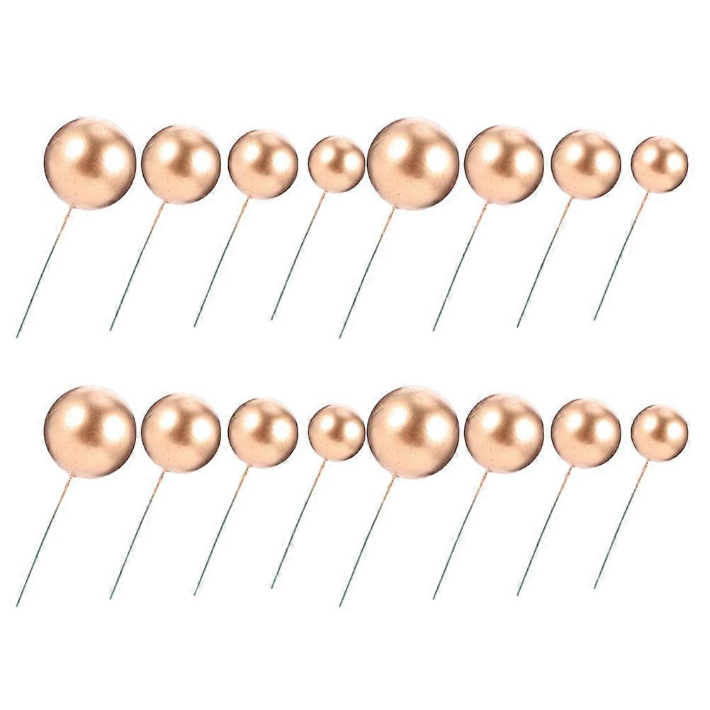 Golden Baking Decorative Balls Cake Decor for Decoration 40Pcs Set