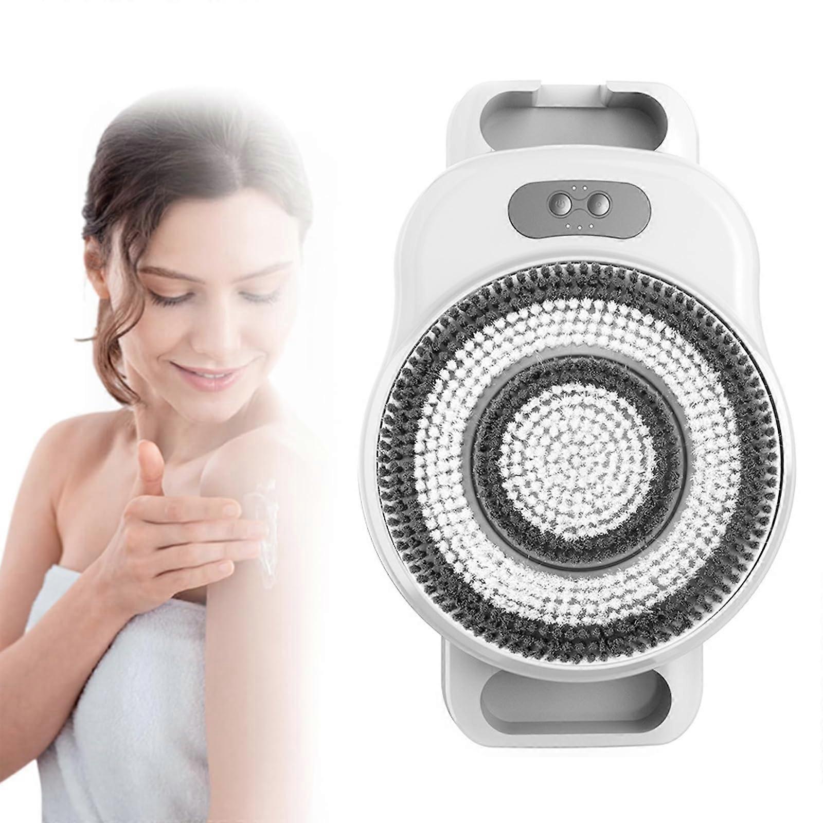 Electric Back Scrubber with 360° Automatic Rotation, 3Speed Wall Mounted Adjustable Height Brush