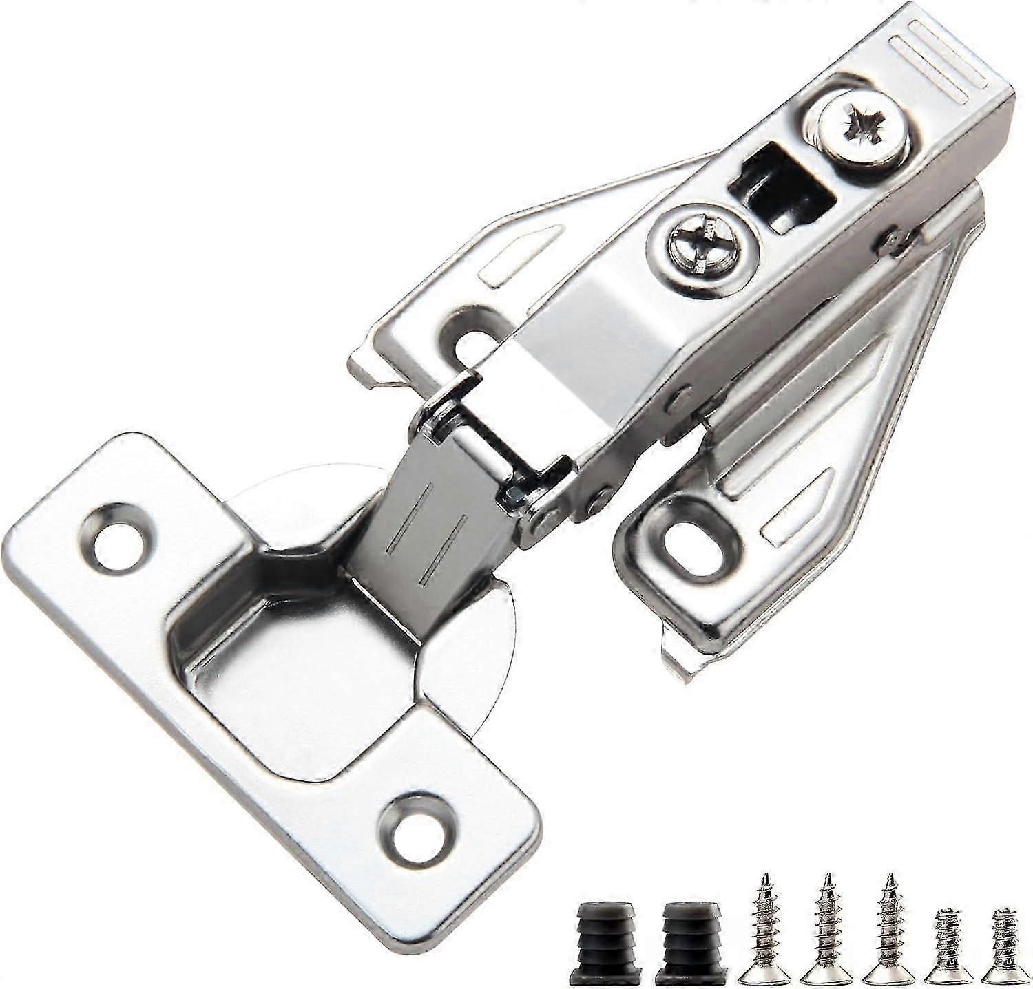 20 Pack Full Overlay Face Frame Soft Close Concealed Hinges for Kitchen Cabinet