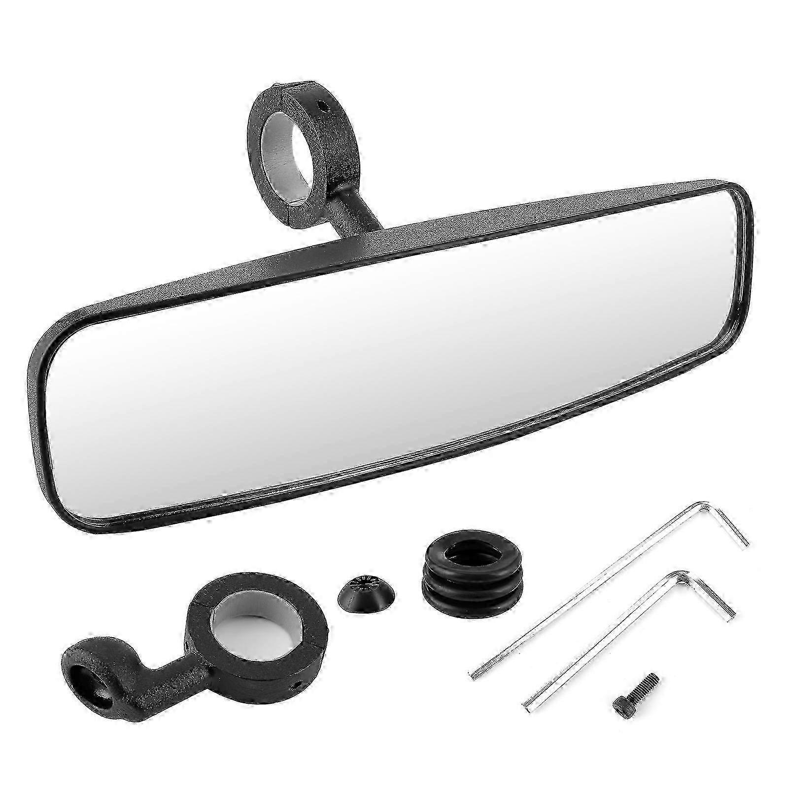 Rear View Mirror Interior Car Inside Accessory Atv Utv Universal Mounting Bracket Diameter 1.7in