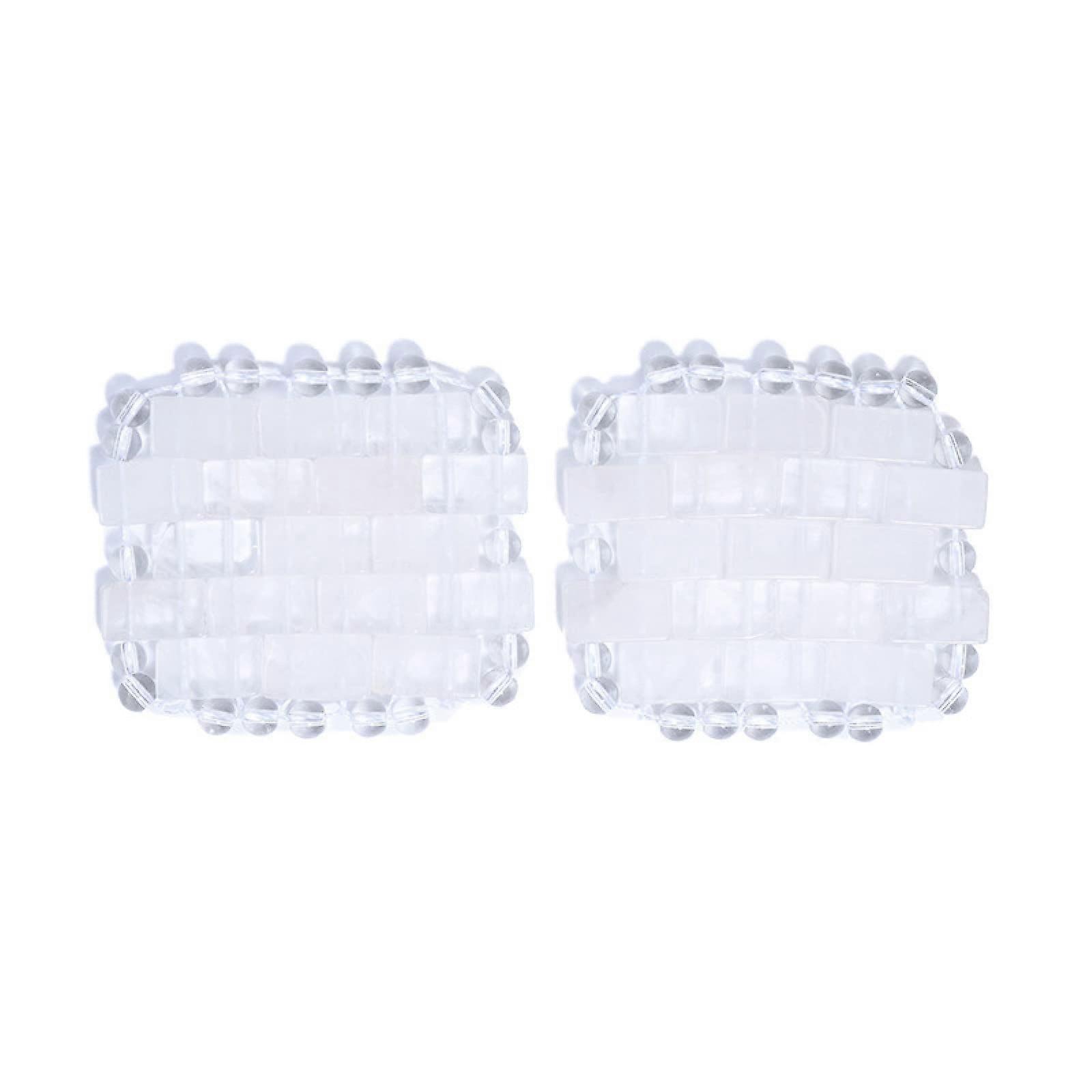 Cooling Jade Eye Mask for Rest and Light Blocking, Soft Touch Reusable Face Mask White