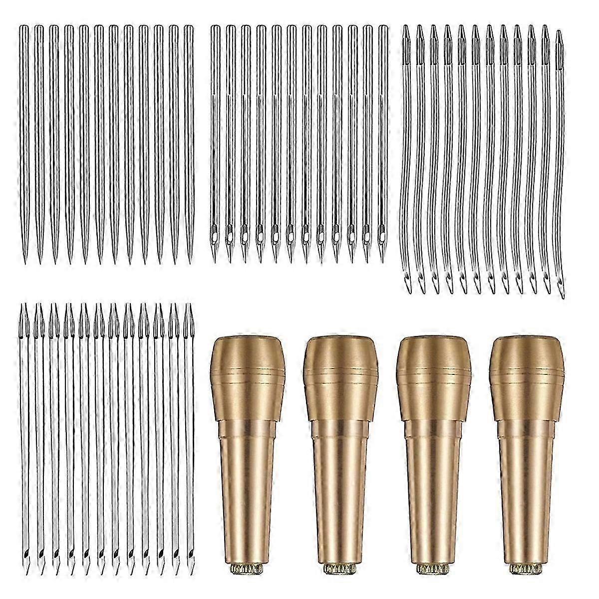 Sewing Awl Needles, 52Pcs Leather Sewing Kit