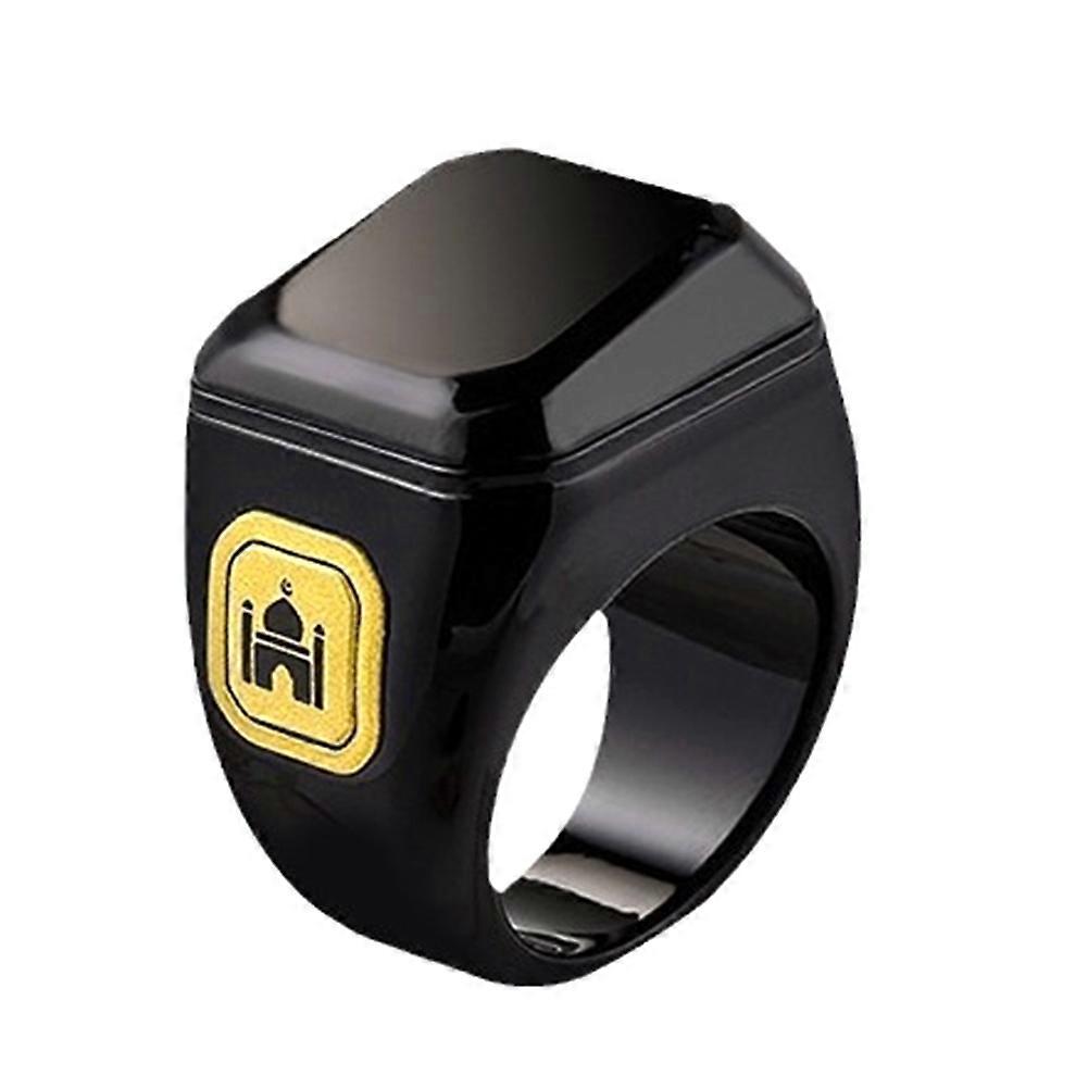 Smart Bluetooth Ring Multifunction Convenient Bluetooth Finger Counter Time Reminder Counter, Black