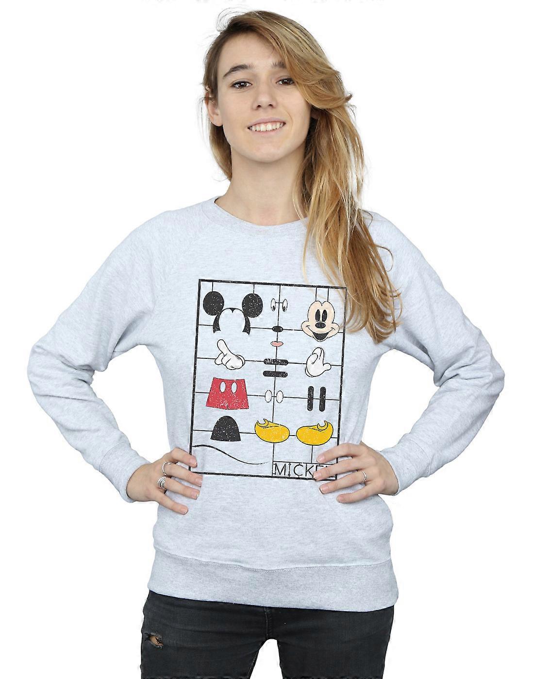 Disney Women's Mickey Mouse Construction Kit Sweatshirt