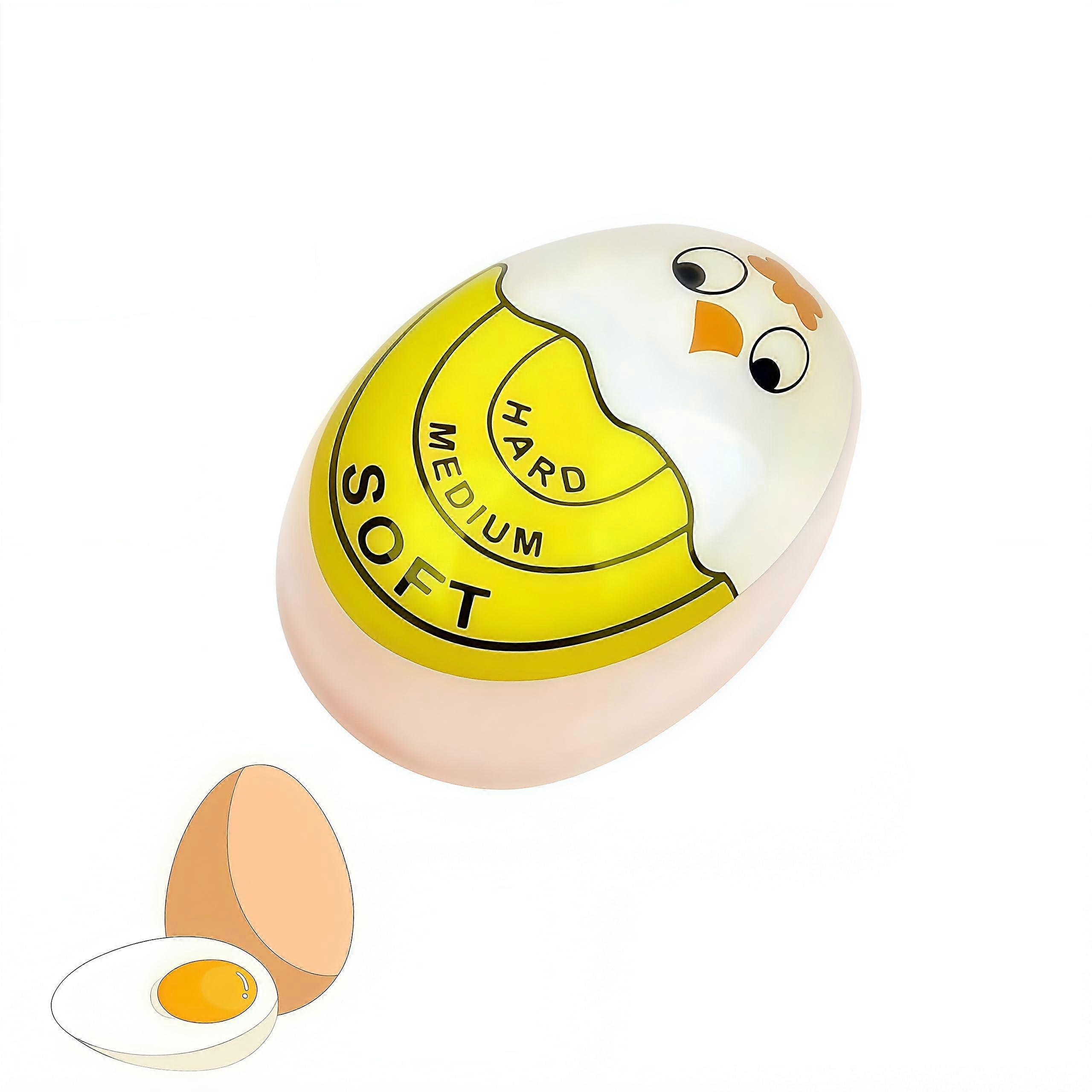 Egg Timer with Color Changing Doneness Indicator for Soft Medium Hard Boiled Eggs, BPA