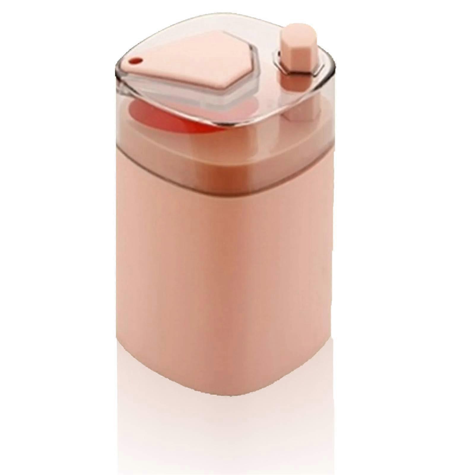Automatic Toothpick Dispenser Press Type Holder with Large Capacity Plastic Storage Box Pink