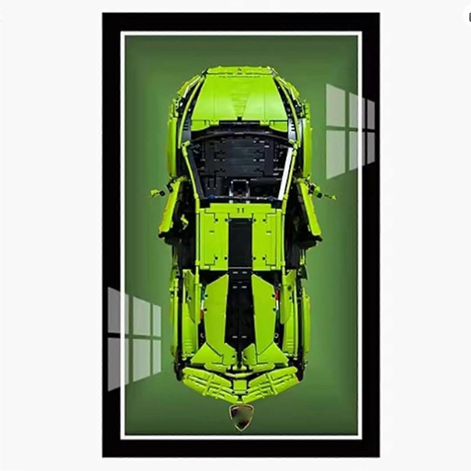 Display Stand Acrylic Wall Mount for  42115 Technic Porsche Racing Model Collector Frame