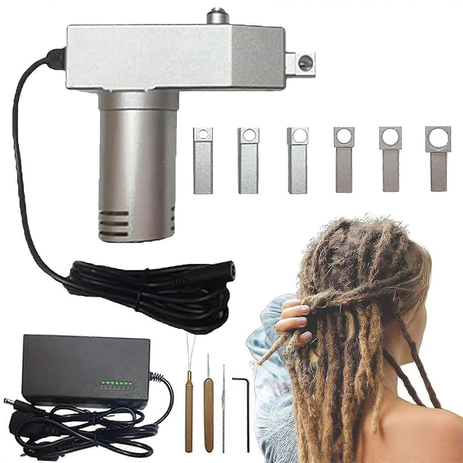 Automatic Dreadlock Machine with Adjustable Thickness for Human and Synthetic Hair 616mm