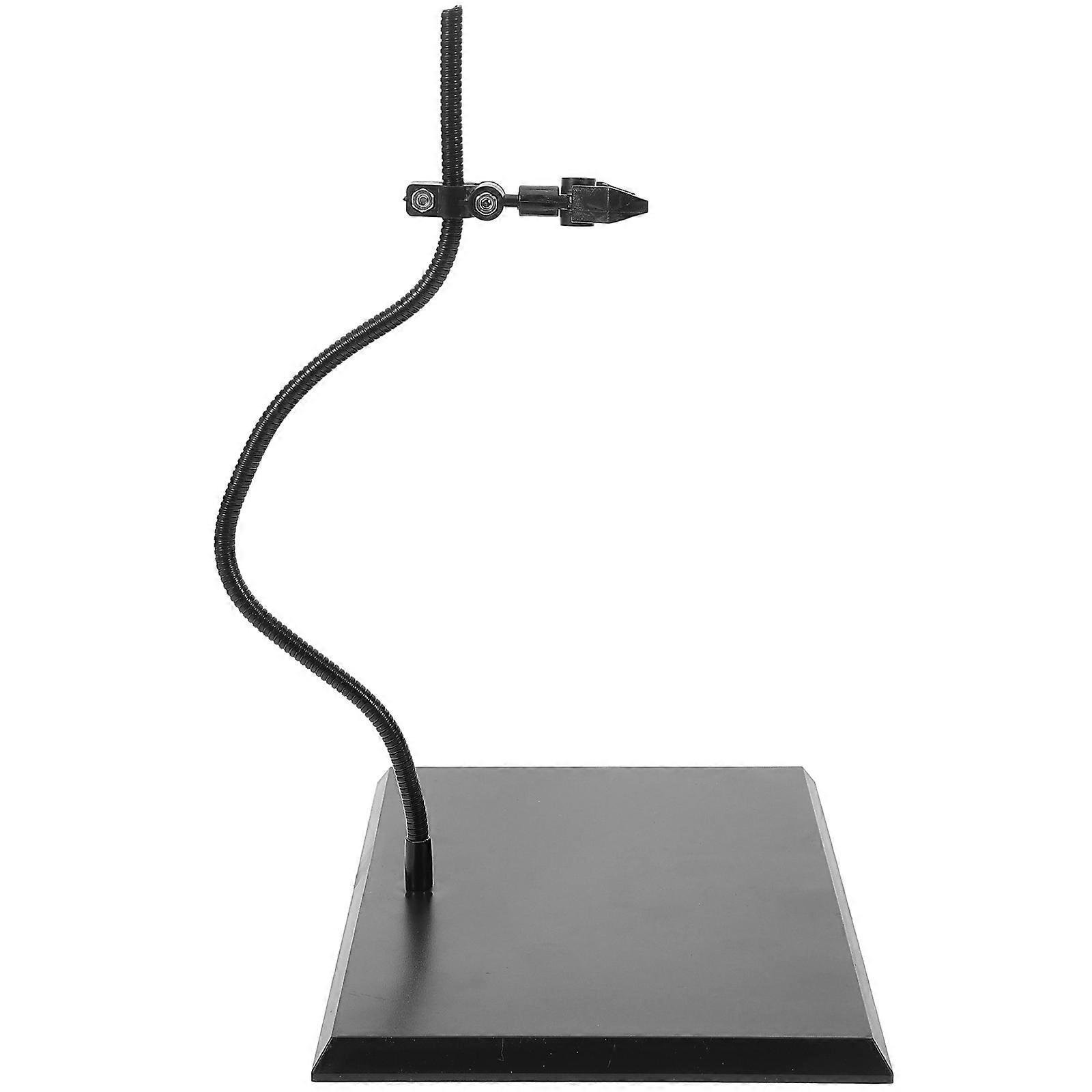 Adjustable Action Figure Stand Black for Storage 3Pcs ABS Material