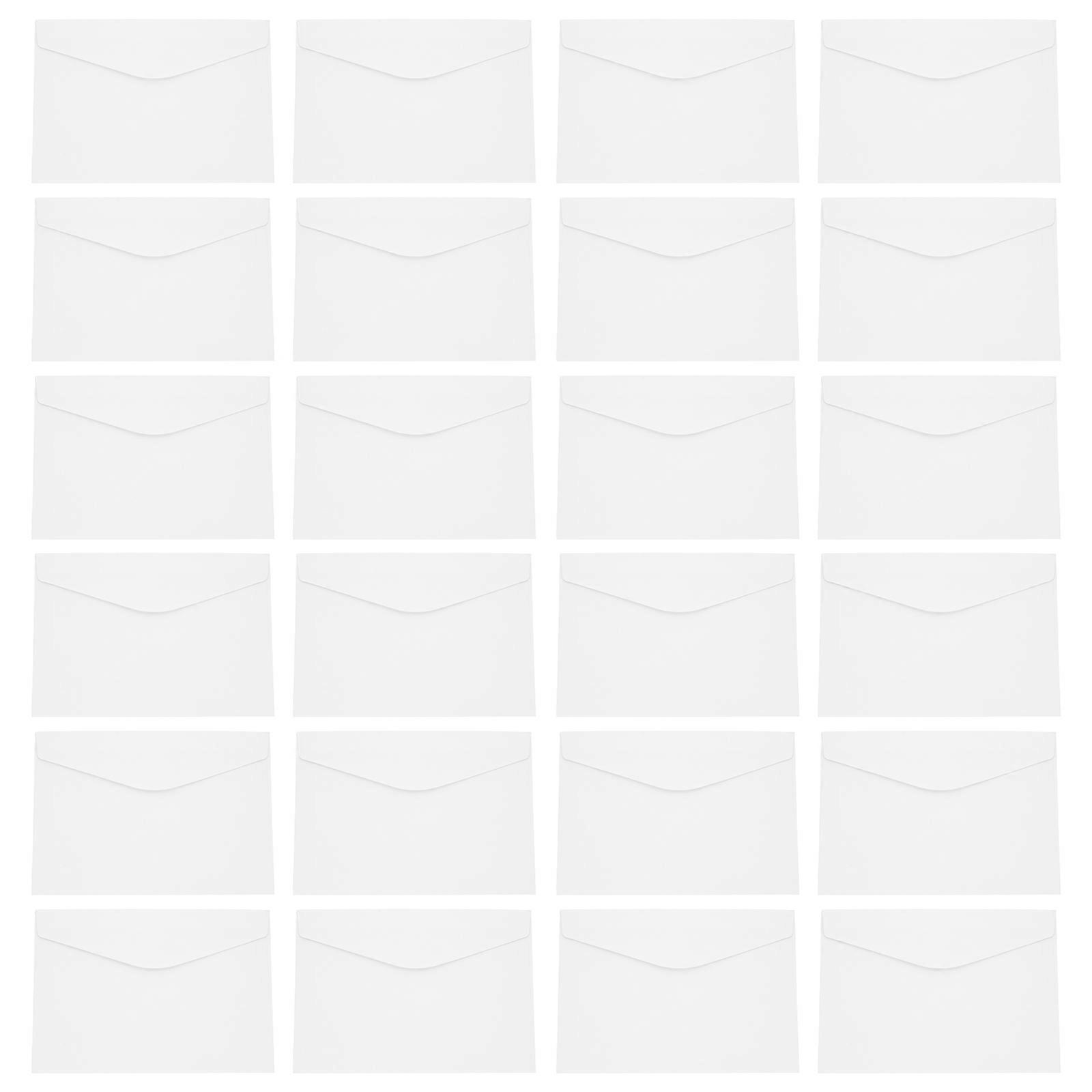 Greeting Cards Envelopes White Paper Envelopes for Multi-Function Use 50Pcs