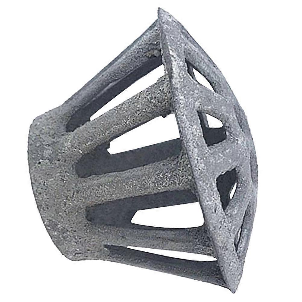 Iron Gutter Guard Strainer for Outdoor Downspout Leaf Protection Grey