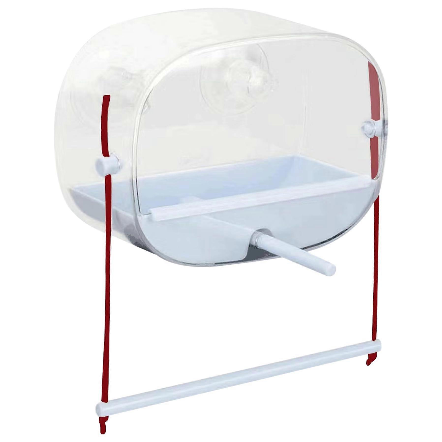 Clear Window Bird Feeder with Removable Tray, Squirrel Proof Design for Outside Bird Watching