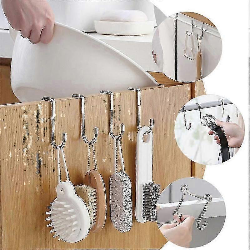 Handdukskrokar över dörren, 4-pack