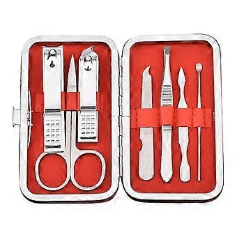 Maniküre-Set für Herren, Nagelknipser-Set, 8-in-1, Nagelknipser-Set aus Edelstahl, Körperpflege-Tools mit tragbarem Reiseetui, Pediküre-Tools, Pflegeset für Männer