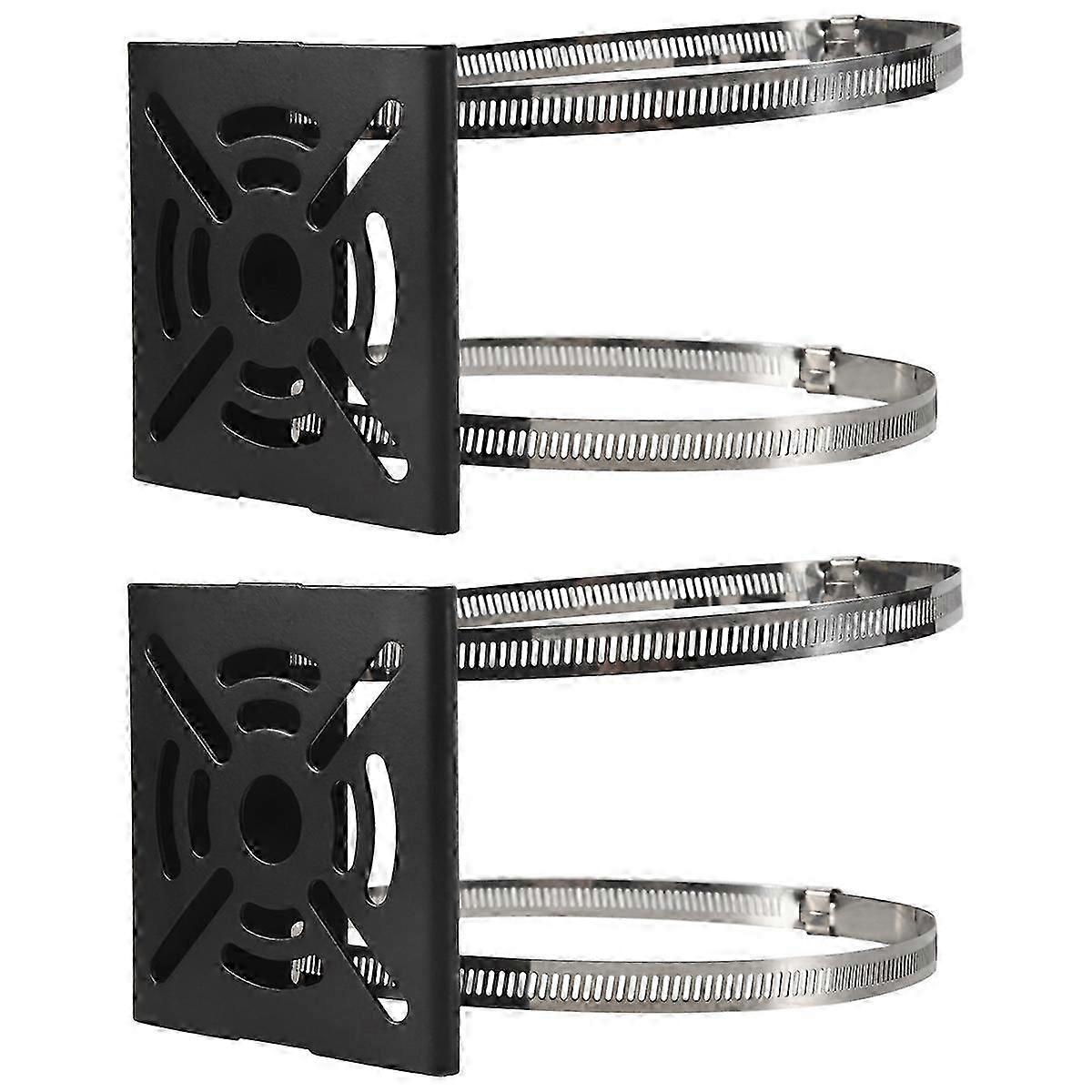 Universal Vertical Pole Mount Camera Bracket Wall Mounting Bracket for CCTV Security Camera PTZ Dome (D)