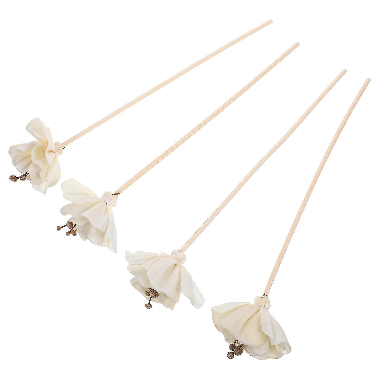 4Pcs Simulation Flower Diffuser Replacement Refill Decorative Aromatherapy Essential Oil Diffusers