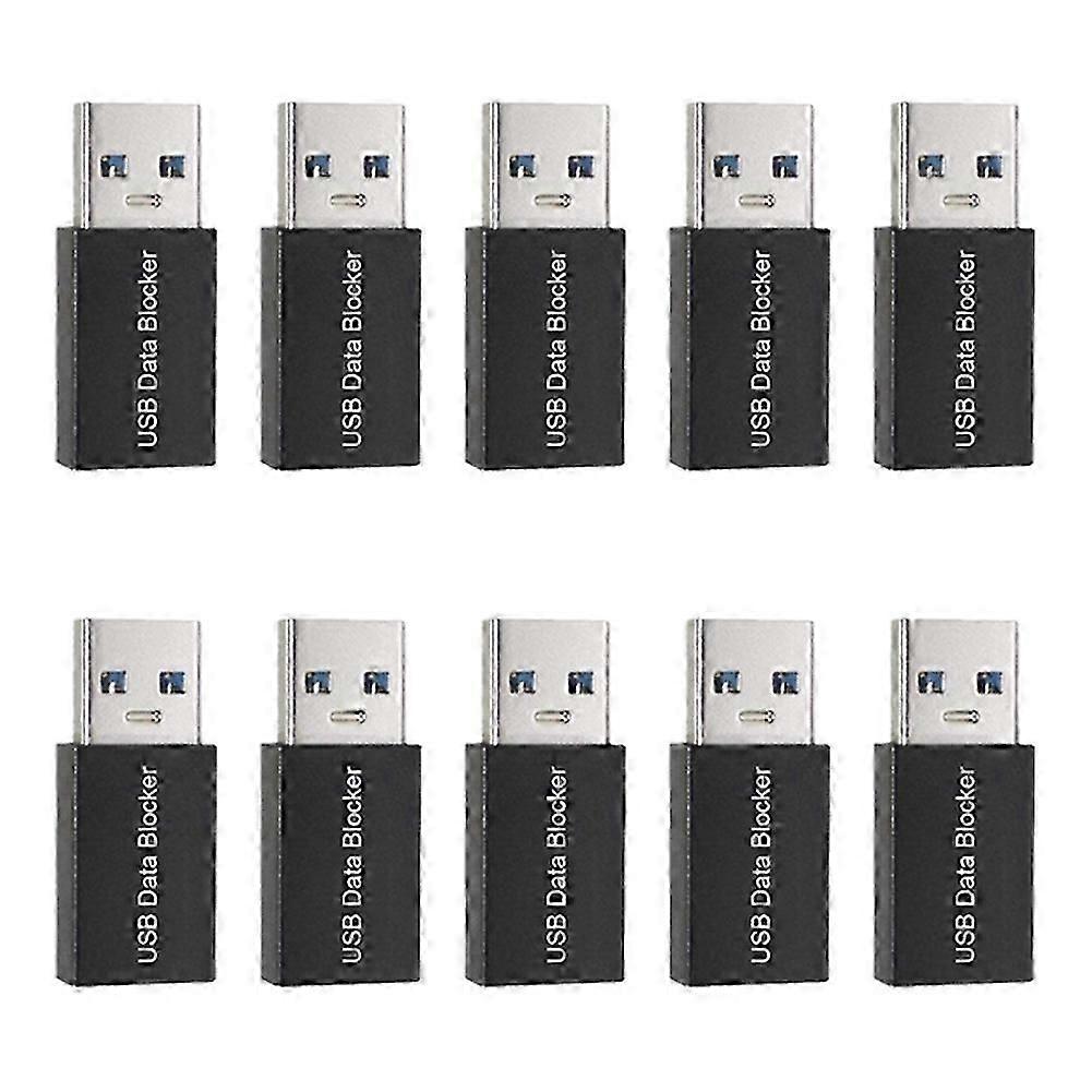 10Pcs USB Blockers Data Sync Blockers USB Connector Against Jacking Adapters for Blocking Data Sync simple