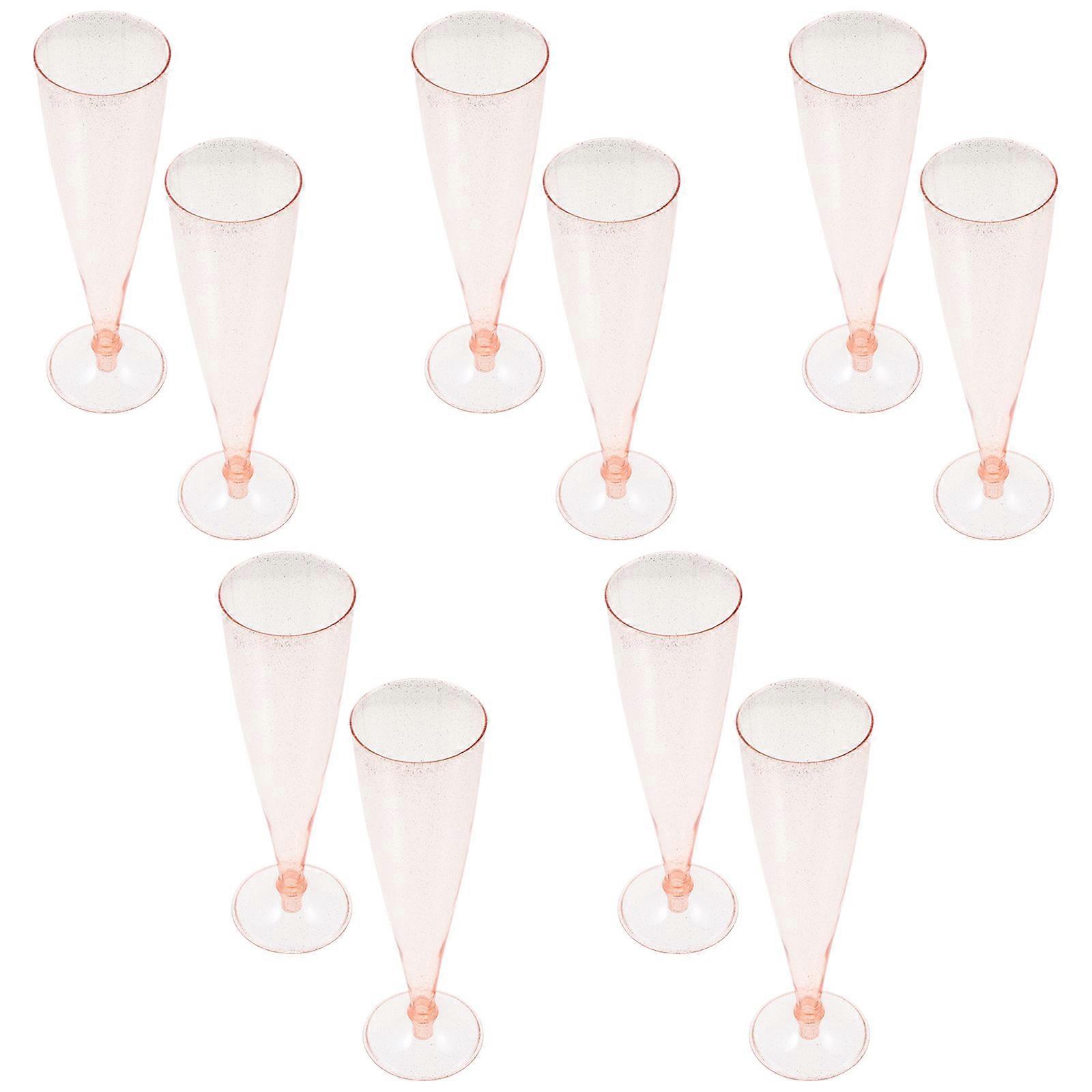 Flutes Rosy for Party Use 10Pcs