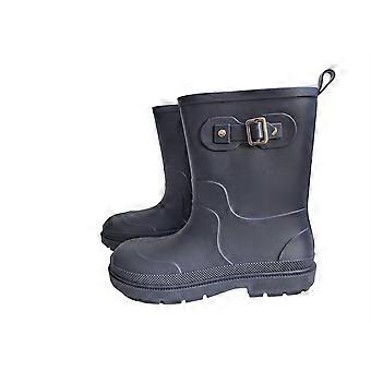 Kids PVC Wellington Buckle Wellies Waterproof Rain Boots Non Slip Sizes 9K�6