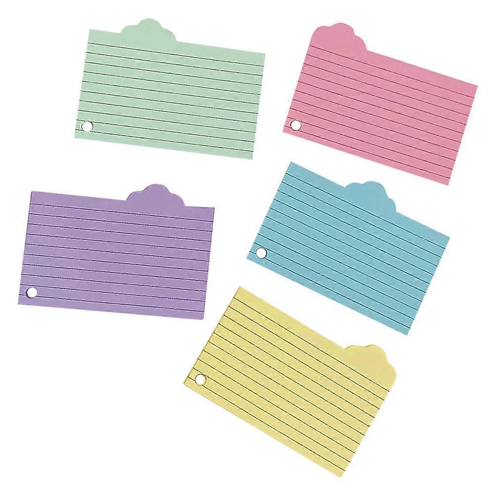 Cloud Shaped Note Cards for Studying with 125 Sheets Included