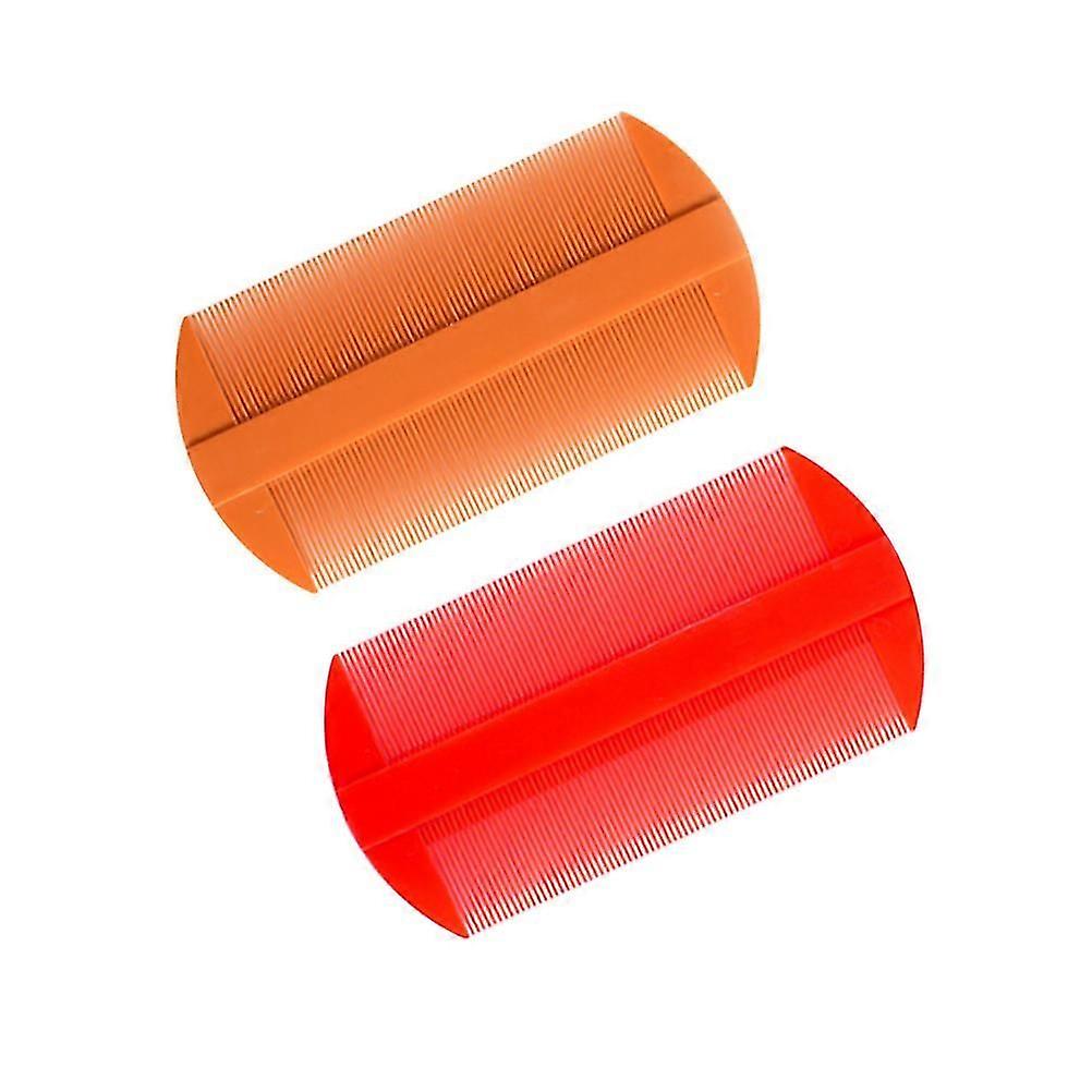Comb Double-Sided Plastic Flea Comb Removes Nits for Pets 8Pcs Set