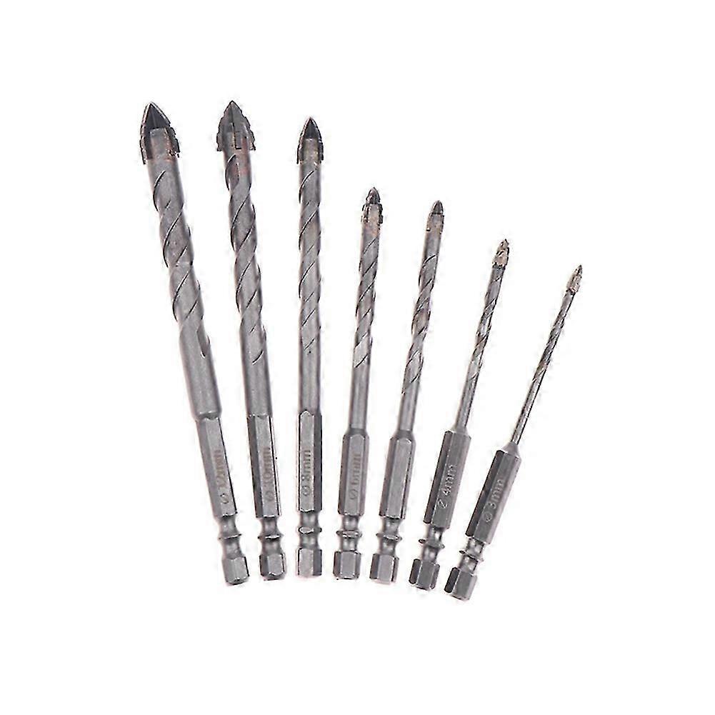 Four-Edged Eccentric Drill Bit Skewed Head High Hardness Concrete Drill Bit Set Serrated Hexagonal