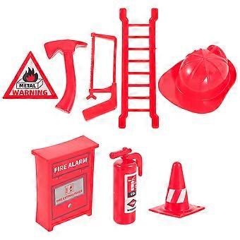 Miniature Fire Extinguisher Plastic Fire-Fighting Toys 8Pcs