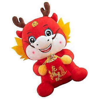 Stuffed Dragon Doll for Decoration Use Chinese New Year Plush Mascot