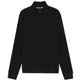 Boss Herren-Pullover mit Viertelreißverschluss