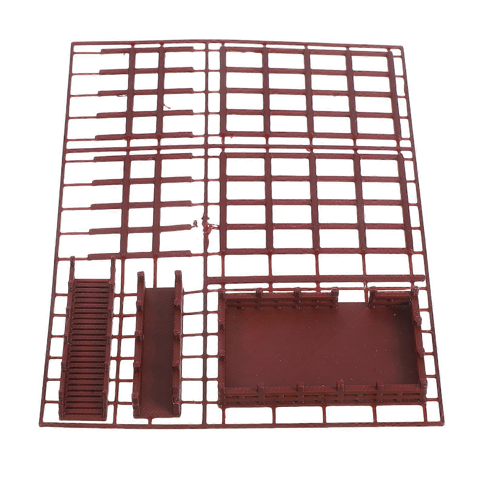 Ancient Miniature Platform Model 1Set Brown Plastic