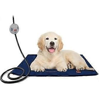 60x45cm Pet Heated Mat – 7 Adjustable Heating Levels – Washable and Waterproof Cover – Bite-Proof Cable