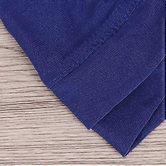 Verfijnde Indiase hoed met kruisvormig voorhoofd, gemaakt van kristal en linnen, geschikt voor volwassenen (blauw)