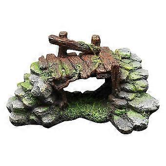 Aquarium Ornament Resin Bridge Decor compatible with 1Pcs Fish Tank Decoration
