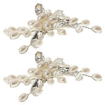 1 Paio di Moda Perla Scarpa Fibbia Cristallo Scarpa Clip FAI DA TE Scarpa Decorazione per Sposa Donne