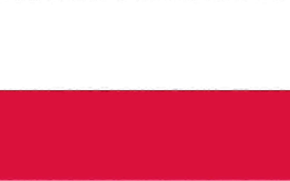 Polnische Flagge CU0262 WJ