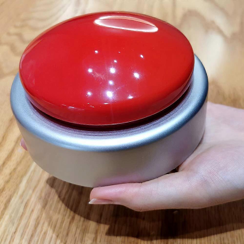 Large Talking Alarm Clock for Blind and Visually Impaired, Easy OneButton Control, Time Memory Function, Red and Silver