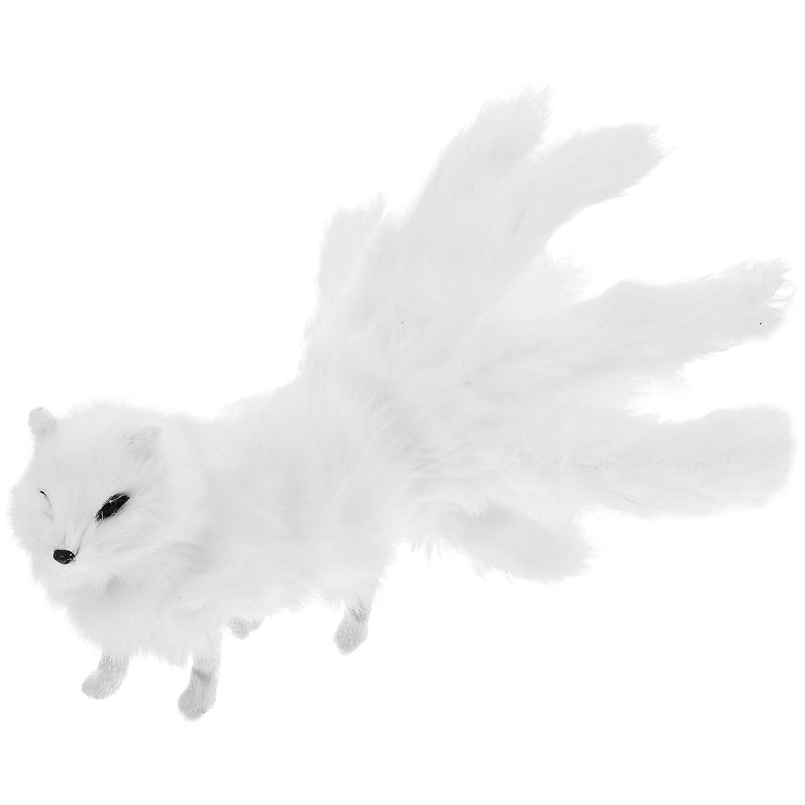 Simulation Plush Fox-Shape Model Toy for Kids Playing