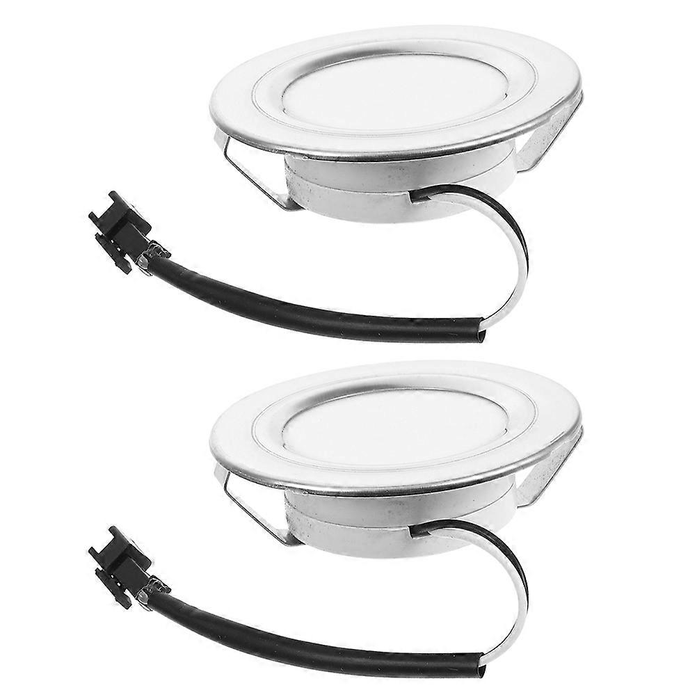 Machine Lighting Range Hood Lights for Closet 2Pcs Silver LED Kitchen Bulbs