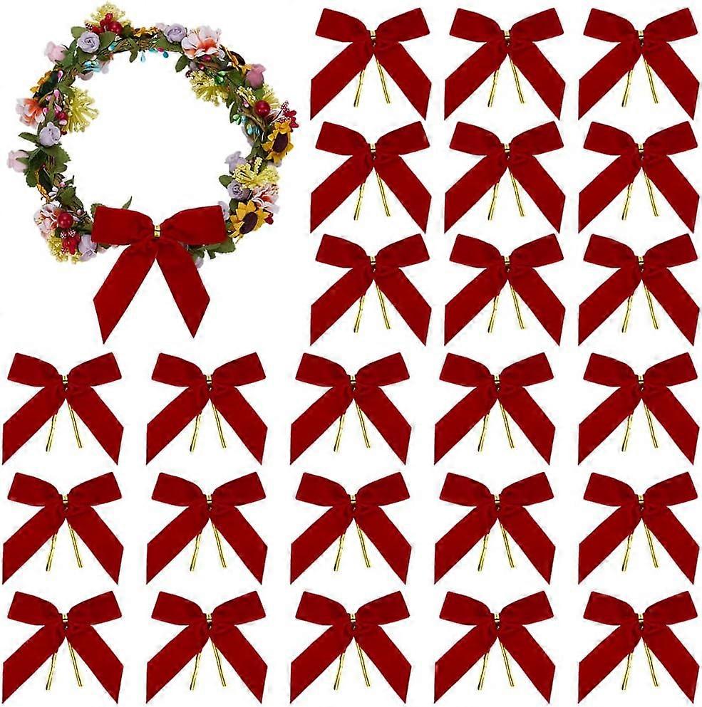 Polyester Bowknot Costume Accessories Red 90x90mm