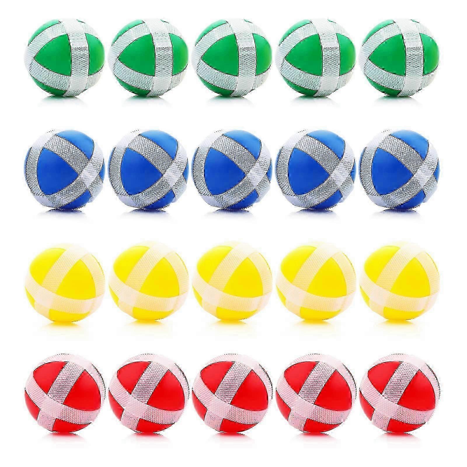 20 Pcs gancho e Loop Bolas, Crianças Dardos Jogo Bolas 1.3inch