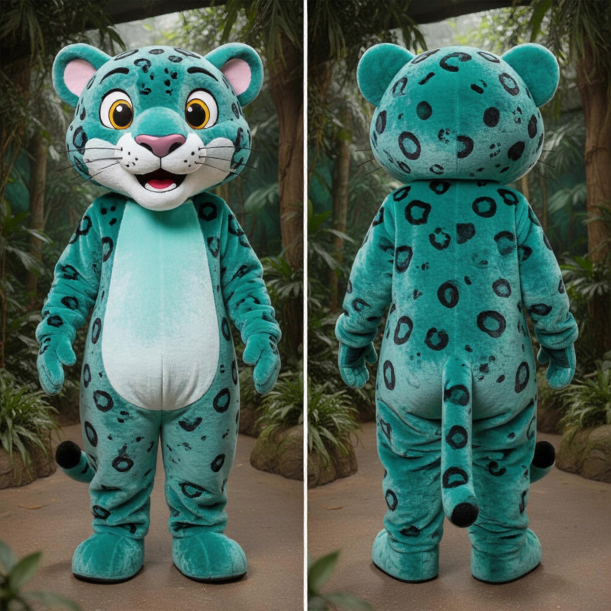 MASTICOT Teal Sleek Jaguar Mascot