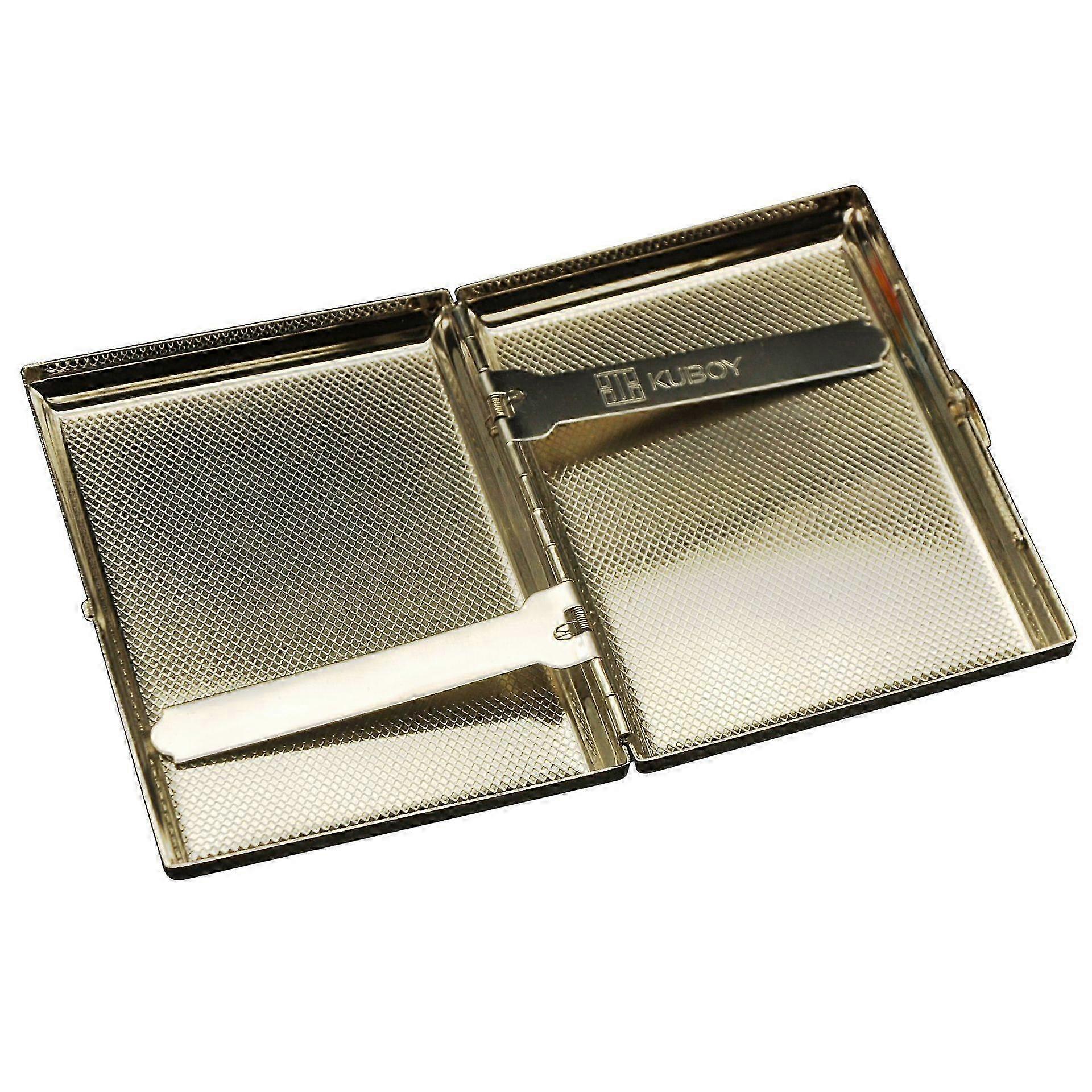 Smooth-Opening Brushed Nickel Case