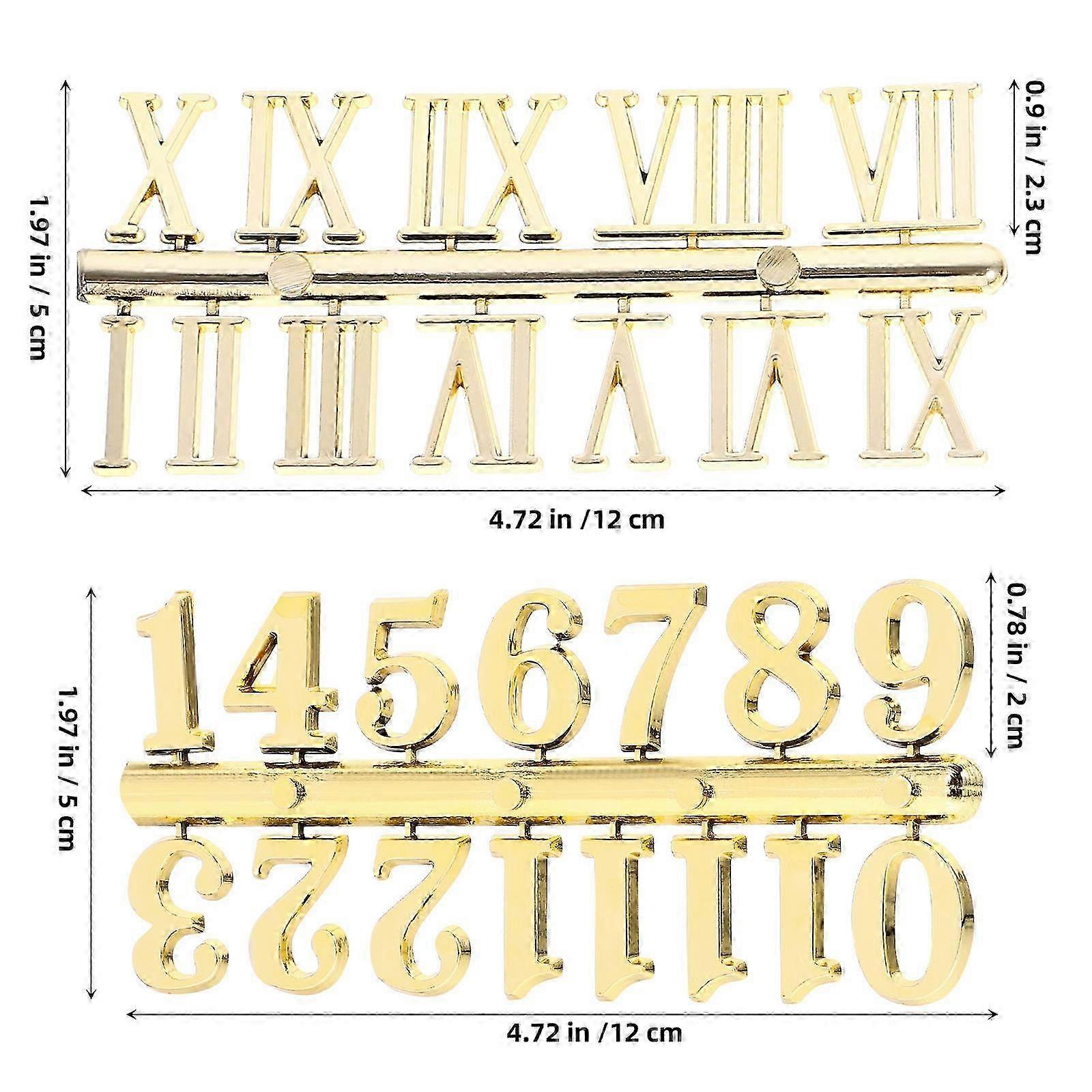 2 Sets Clock Number Assortment Diy Clock Number Replacement Clock Number Accessory