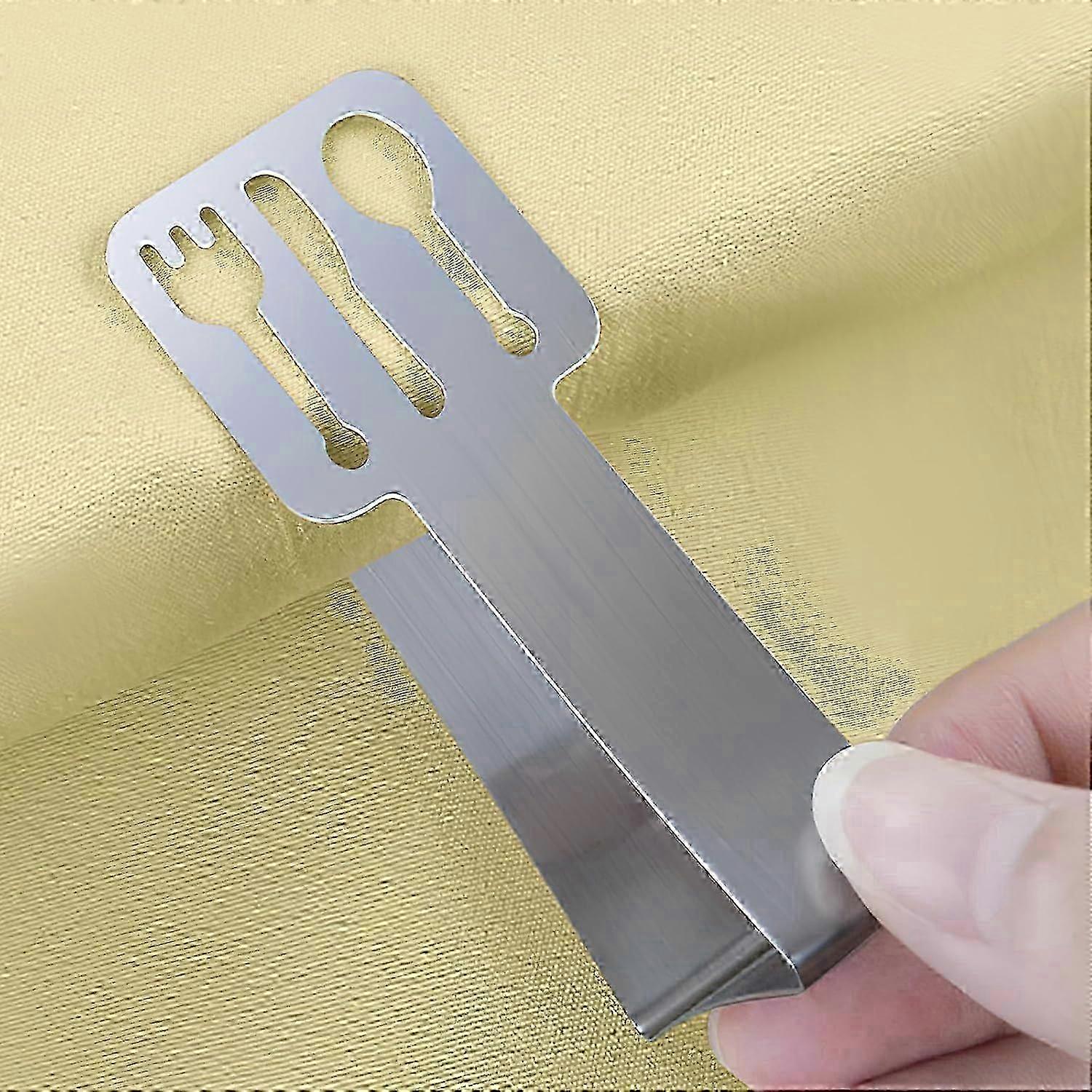 Stainless Steel Tablecloth Clips Set